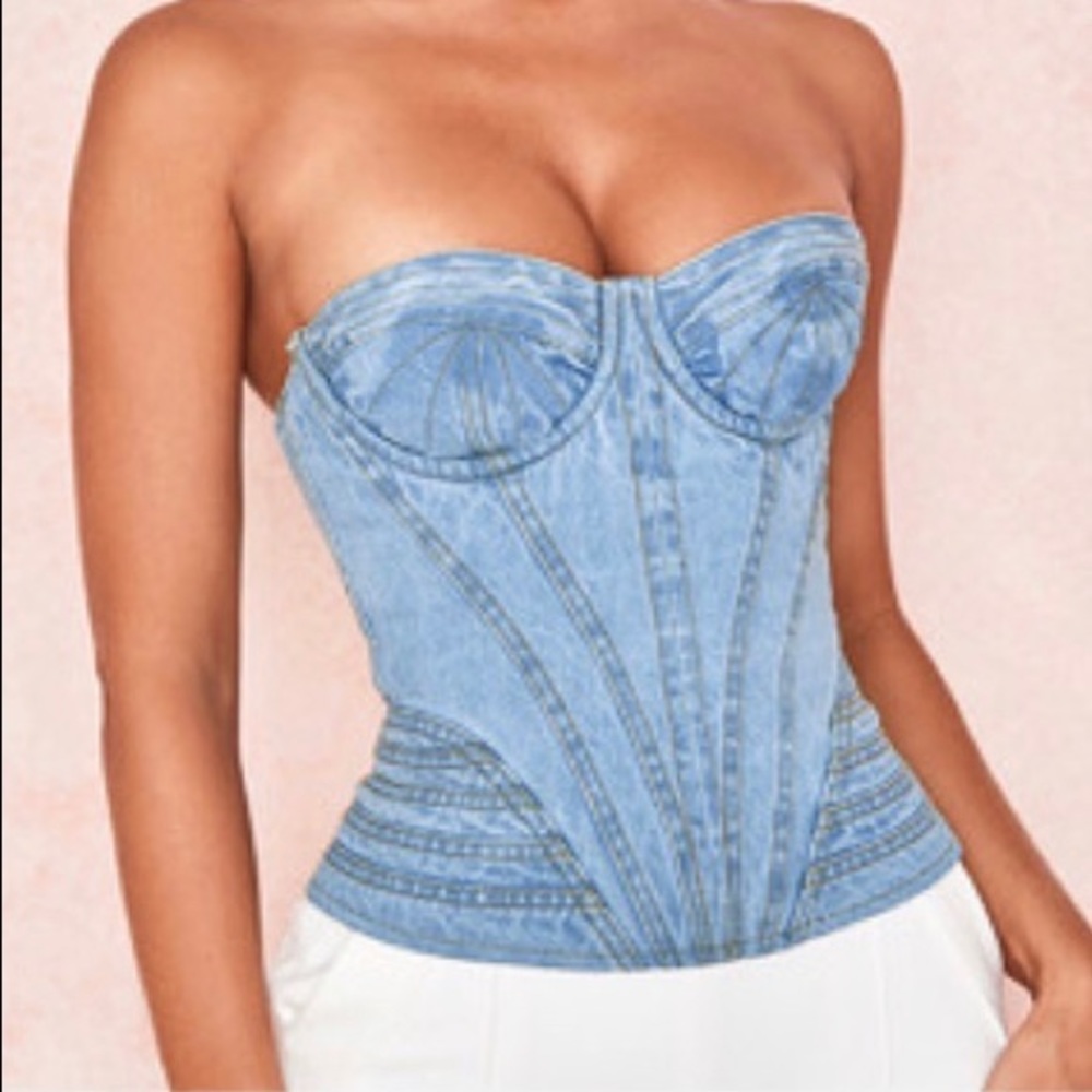 House of CB Denim Corset